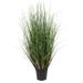 Vickerman 24" PVC Artificial Potted Green Curled Grass.