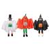 Set of 3 Ghost, Pumpkin and Bat Standing Halloween Kid Figures 36"