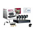 Kit Videosorveglianza 4 Telecamera Infrarossi Dvr 4 Ch + Alimentatore + Cavi