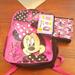 Disney Accessories | New Minnie Mouse Backpack 3 Piece Set Pink | Color: Black/Pink | Size: Osg