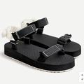 J. Crew Shoes | J Crew Sporty Strap Sandals In Nylon | Color: Black/White | Size: 8.5