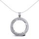 Jewelco London Solid Sterling Silver Rope Edge Frame Half Sovereign Coin Mount Pendant - 20 inch Chain, (ASP001-H)