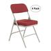 National Public Seating Fabric Padded Stackable Folding Chair Set of 4 Fabric in Red | 32 H x 18.75 W x 20.75 D in | Wayfair 3218/4