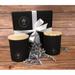 rosbas 2 Piece Gardenia Scented Jar Candle Set Soy, Cotton in Black | 4 H x 8 W x 8 D in | Wayfair SV1-BB-GA