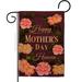 Breeze Decor Mother's Day Family 2-Sided 1 X 1.6 ft. Polyester Garden Flag in Brown | 18.5 H x 13 W in | Wayfair BD-MD-G-115239-IP-BO-D-US21-BD