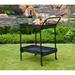 Pensacola Wicker Patio Serving Cart by Havenside Home
