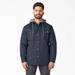 Dickies Men's Water Repellent Duck Hooded Shirt Jacket - Dark Navy Size 3Xl (TJ213)