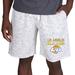 Men's Concepts Sport White/Charcoal Los Angeles Rams Alley Fleece Shorts
