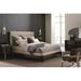 Caracole Modern Modern Streamline Streamline Tufted Low Profile Platform Bed Wood & Upholstered/ in Black | 56 H x 84.5 W x 89 D in | Wayfair