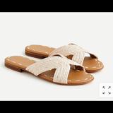 J. Crew Shoes | Brand New - Carrie Forbes X J. Crew Salon Sandals | Color: Cream/Tan | Size: 37