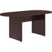 Lorell Essentials Series Racetrack Laminate Conference Table Wood in Brown | 29.5 H x 72 W x 36 D in | Wayfair LLR18230