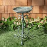 Ophelia & Co. Allon Birdbath Metal in Brown | 29.1 H x 16.5 W x 14.6 D in | Wayfair 6F33075D5D304C008BF75203AF940162