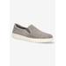 Women's Aviana Slip On Sneaker by Bella Vita in Grey Suede (Size 12 M)