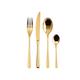 Sambonet 52553G81 - Besteck Set Taste Goldenes Besteck 24-Teilig 6 x Gabel, Messer, Esslöffel, Teelöffel, 6 personen, Spülmaschinenfest, Edelstahl, Gold