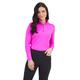 IBKUL Women's Sun Protective UPF 50+ Cooling Solid Long Sleeve Mock Neck Top 80000 HotPink Solid XS