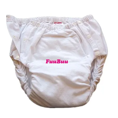 Livraison gratuite FUUBUU2042-WHITE-XL adulte couche/inrationalisé ence pantalon/couche changement