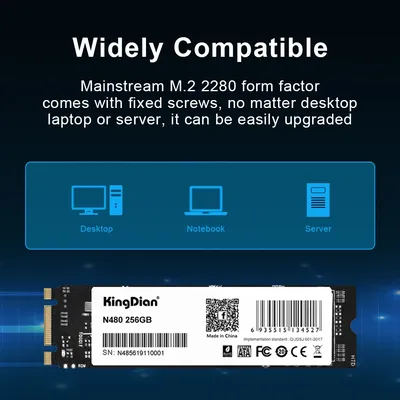 KingDian – Disque dur pour ordinateur portable M.2 SATA SSD 128GB 256GB 512GB 1 to M2 NGFF de 2280