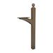 Solar Group Gibraltar 56-1/2 in. H x 6 in. W x 21-1/2 in. L Textured Aluminum/Steel Bronze Mailbox Post Kit