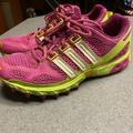 Adidas Shoes | Adidas Kanadia Tr 4 Womens Running Sneaker Sz 8 | Color: Pink/Yellow | Size: 8