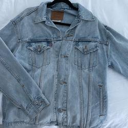 Levi's Jackets & Coats | Levi Oversized Denim Jacket | Color: Blue | Size: Xs