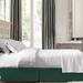 Red Barrel Studio® Budde Pleated 14" Bed Skirt in Green | Twin | Wayfair 0032037AC6854979B3508E3CDE4EABAE