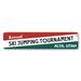 Lizton Sign Shop, Inc Annual Ski Jumping Tournament Custom Aluminum Sign Metal in Gray/Green/Red | 4 H x 18 W x 0.04 D in | Wayfair 1574-A418
