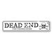 Lizton Sign Shop, Inc Dead End Custom Aluminum Sign Metal in Black/Gray/White | 4 H x 18 W x 0.04 D in | Wayfair 1478-A418