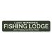 Lizton Sign Shop, Inc Fishing Lodge Aluminum Sign Metal in Brown/Gray/Green | 6 H x 24 W x 0.063 D in | Wayfair 2033-A624