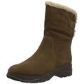 Clarks Women's Aveleigh Rise Snow Boot, Taupe Suede, 5 UK