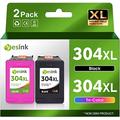 304 Ink Remanufactured for 304 304 XL HP Ink Cartridges HP 304 Ink HP 304 XL HP304XL for HP Envy 5010 5020 5030 5032(1 Black, 1 Colour)