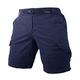 Muscle Alive Men Vintage Cargo Shorts Relaxed Fit Sports Camping Hiking Camouflage Shorts Cotton 8137 Dark Blue L