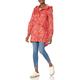 Joules Women's Golightly Waterproof Coat, Red Leopard, 6