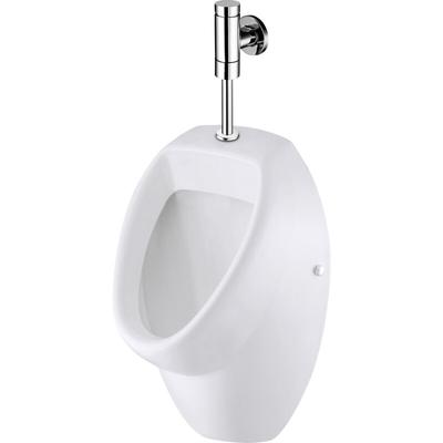 Urinal Set Urinalbecken wc Toilette Zulauf Druckspüler Siphon Keramik - Primaster