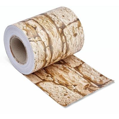 Sichtschutzstreifen Sichtschutz Zaunblende PVC Folie Zaunfolie Doppelstabmatten Stein-Optik grob Image