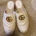Gucci Shoes | Gucci Gg Marmont Matelasse Flat Size 37.5 | Color: White | Size: 7.5