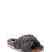 Lucky Brand Marana Furry Slide - Women's Accessories Shoes Slides in Light Grey, Size 8.5