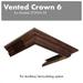 ZLINE Vented Crown Molding Profile 6 for Wall Mount Range Hood (CM6V-300N) - ZLINE Kitchen and Bath CM6V-300N