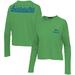 Women's Junk Food Neon Green Seattle Seahawks Pocket Thermal Long Sleeve T-Shirt