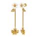 Kate Spade Jewelry | Kate Spade ‘All Abuzz’ Linear Bee And Daisy Earrings | Color: Gold/White | Size: Os