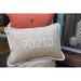 Inspired Visions Zip Code Personalized Pillows Outdoor Rectangular Pillow Cover & Insert /Polyfill/Sunbrella® | 20 H x 14 W x 4 D in | Wayfair