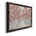 Red Barrel Studio® Blushing Spring - Picture Frame Painting on Canvas Canvas, Solid Wood in Black/Blue/Green | 37.5 H x 27.5 W x 1.5 D in | Wayfair