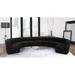 Black Sectional - Latitude Run® Jedson 173" Wide Velvet Symmetrical Modular Corner Sectional Velvet | 31 H x 173 W x 135 D in | Wayfair