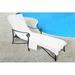 Arlmont & Co. Patio Chaise Lounge Cover, Cotton in White | 30 H x 81 W x 0.53 D in | Wayfair 8C0E05D6686E4DF2ADFB0C1422861D3C