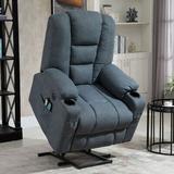 Red Barrel Studio® Power Lift Chair Electric Recliner Sofa For Elderly Heavy Duty & Soft Fabric Sleep Lift Chair w/ 2 Remote Controls, Usb Ports | Wayfair