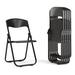 Inbox Zero 500 lb. Capacity Heavy Duty Folding Chair Plastic/Resin in Black | 32.25 H x 18 W x 21 D in | Wayfair 899552C60577473E9641DD836778D834