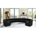 Black Sectional - Latitude Run® Jedson 173" Wide Velvet Symmetrical Modular Corner Sectional Velvet | 31 H x 173 W x 146 D in | Wayfair