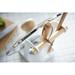 Tosca Yamazaki Home Ladle & Lid Rest, Kitchen Utensil Organizer Stand For Cooking, Steel + Wood Metal in White | 6.3 H x 4.72 W x 4.33 D in | Wayfair