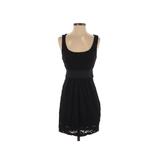 Forever 21 Casual Dress - Mini Scoop Neck Sleeveless: Black Dresses - Women's Size Small