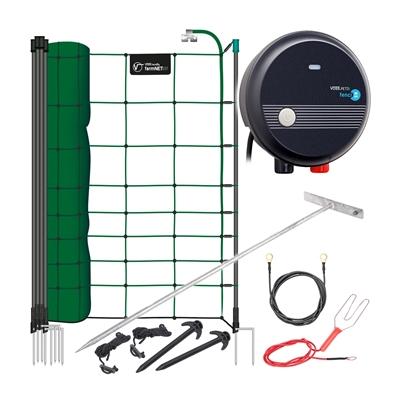 VOSS.pet Hunde-Katzenzaun Komplettset - Elektronetz, Elektrozaun 50 m/108 cm mit 230 V Gerät Image