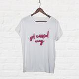 Kate Spade Tops | Kate Spade White "Get Carried Away" T Shirt Size S | Color: Pink/White | Size: S